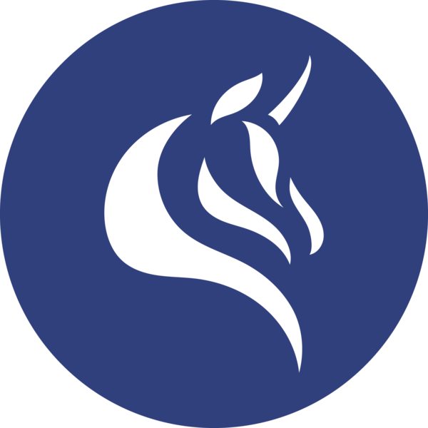 Blue and white eFantasy symbol